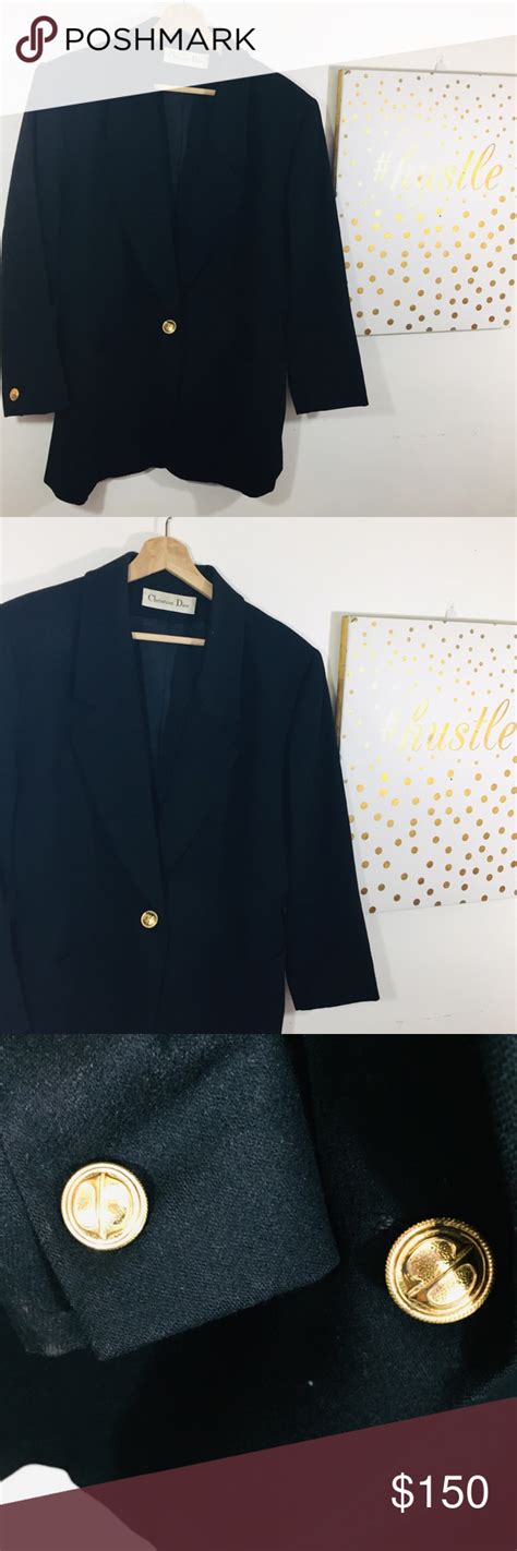 dior black blazer|dior oversized blazer.